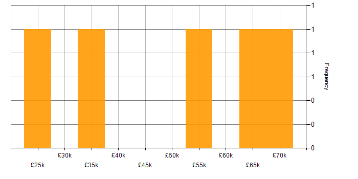 Salary histogram for Microsoft Excel in Warwick