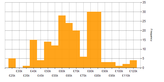 Salary histogram for SQL Server Reporting Services in London