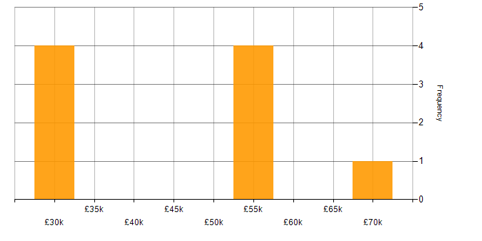Salary histogram for Budget Management in Essex
