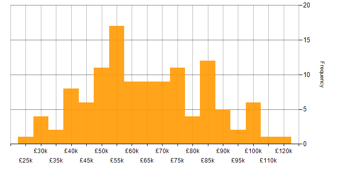 Salary histogram for Decision-Making in the City of London
