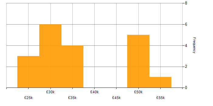 Salary histogram for Microsoft Excel in Somerset